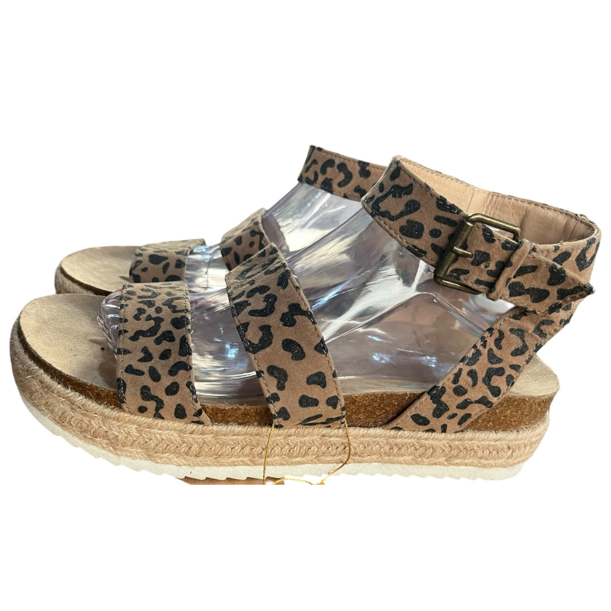 Universal Thread Agnes Leopard Print Espadrille Sandals Women's Size 12W