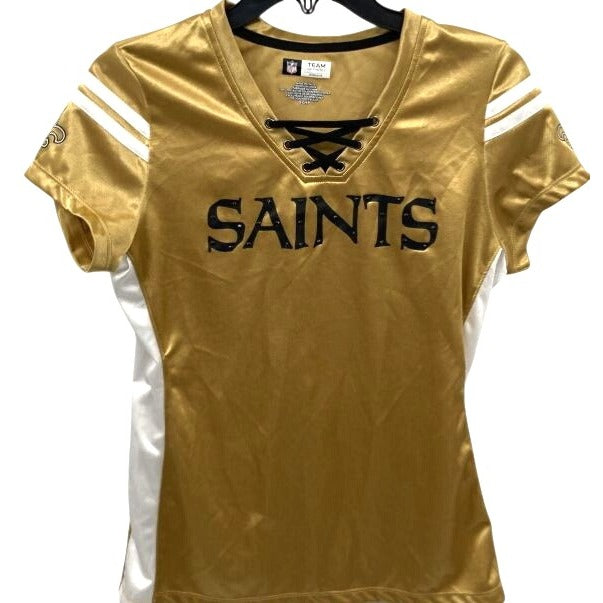 NFL Team Apparel Women's New Orleans Saints "Draft Me" Top Size Small