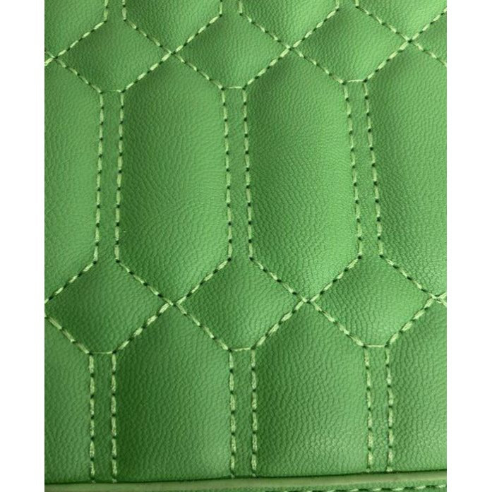 Steve Madden Quilted Green Crossbody Bag With Adjustable Straps