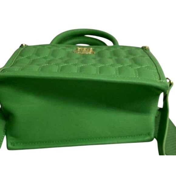 Steve Madden Quilted Green Crossbody Bag With Adjustable Straps