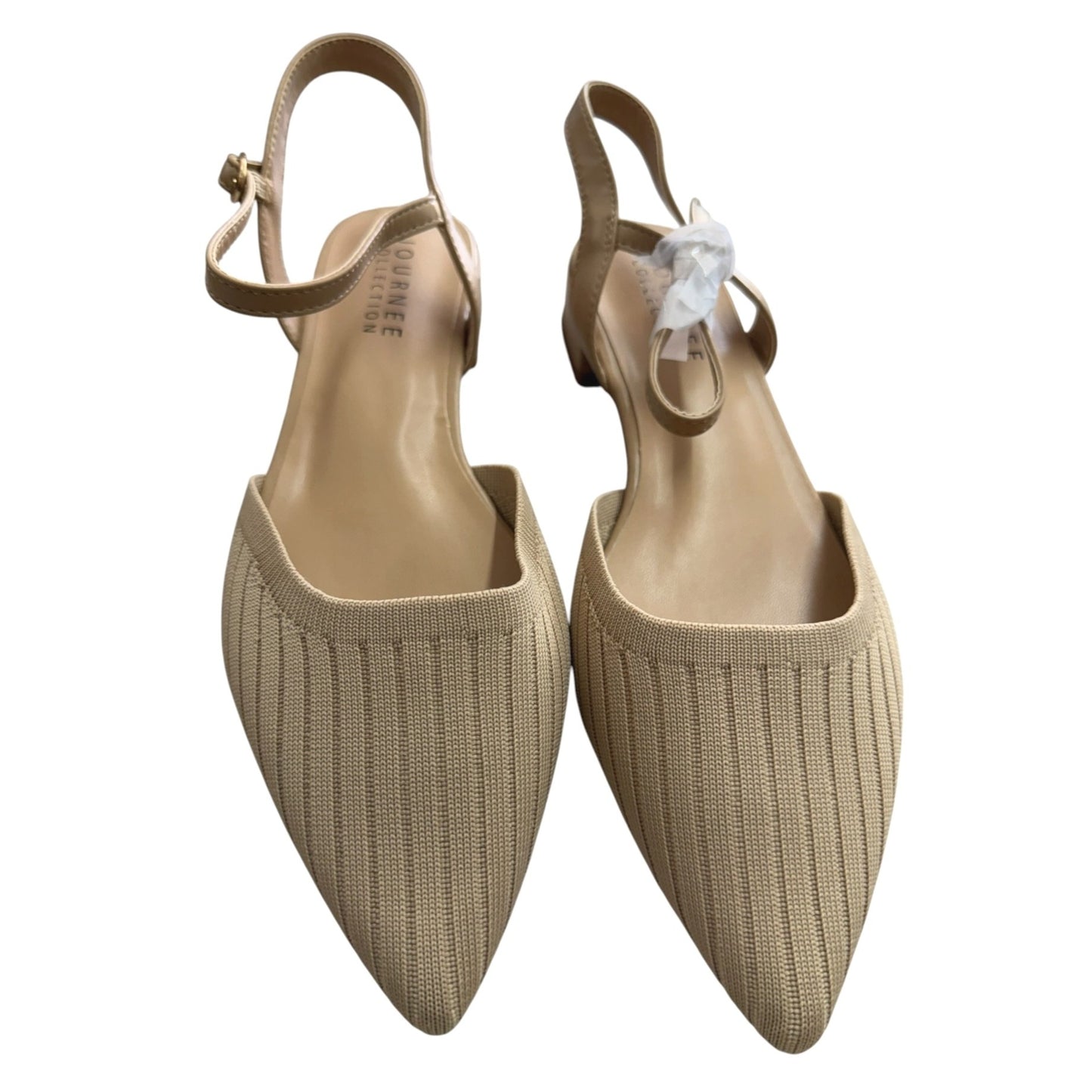 Journee Collection WD-Ansley Tan Size 11 Wide Width NWB Women's Heels