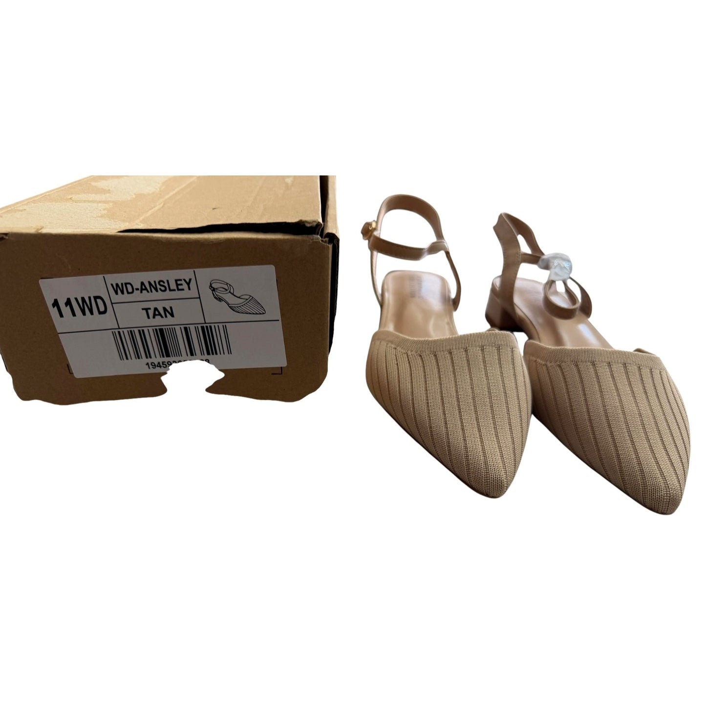 Journee Collection WD-Ansley Tan Size 11 Wide Width NWB Women's Heels