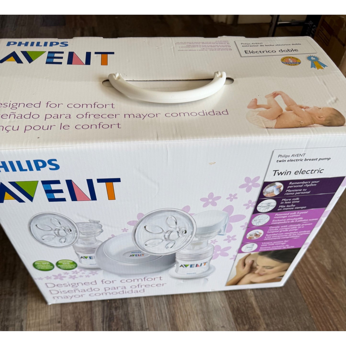 Philips Avent Twin Electric Breast Pump With Accessories & Carrying Bag