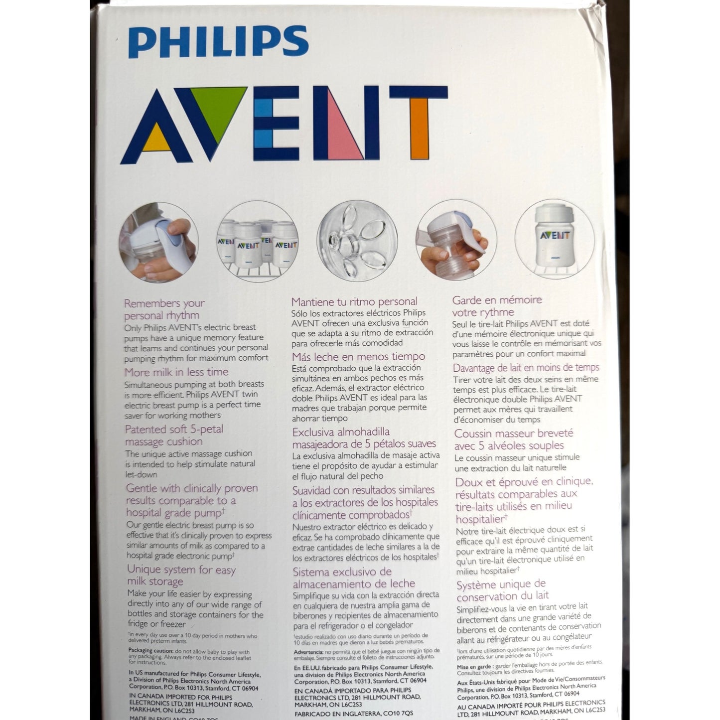 Philips Avent Twin Electric Breast Pump With Accessories & Carrying Bag