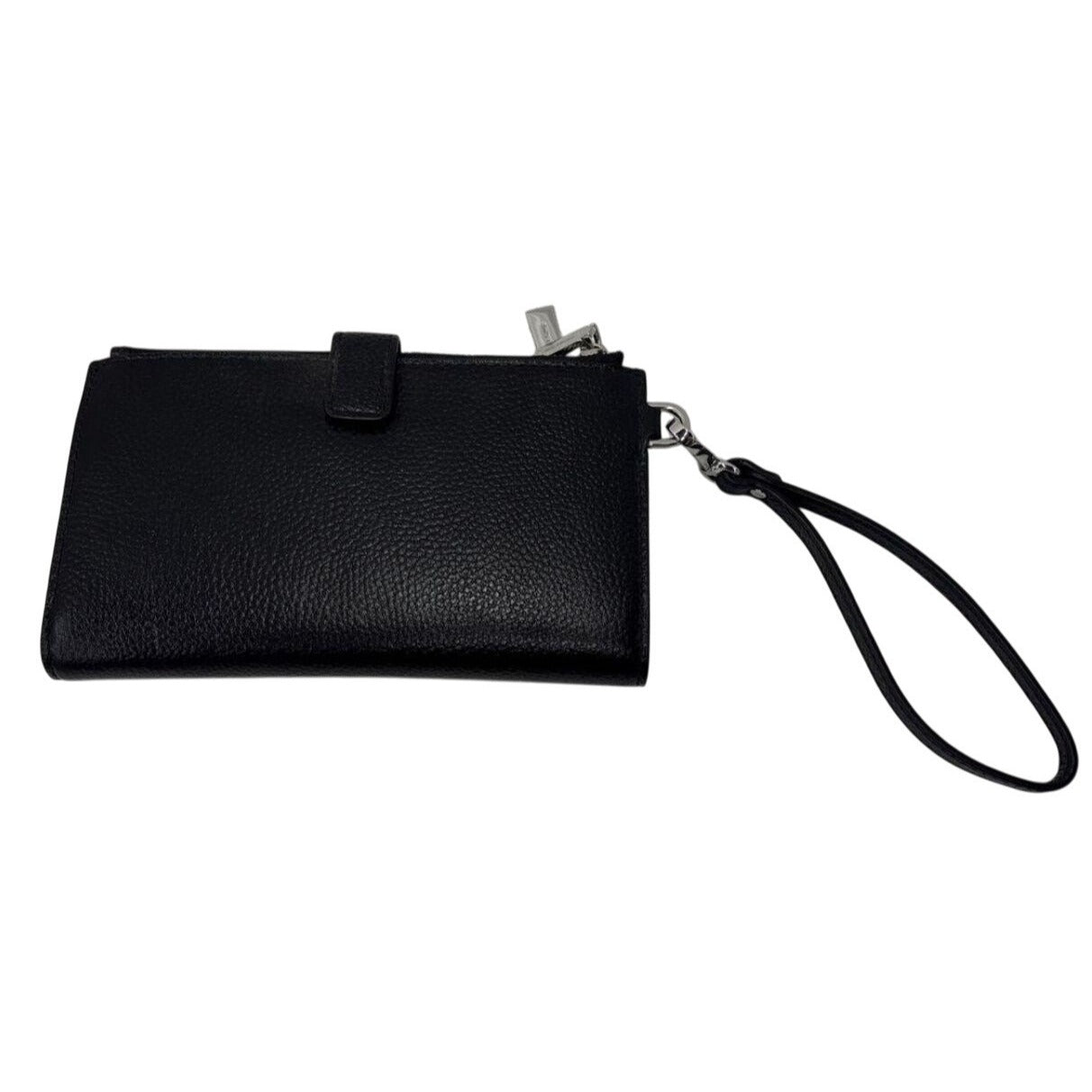 Michael Kors Black Pebbled Leather Wristlet Wallet