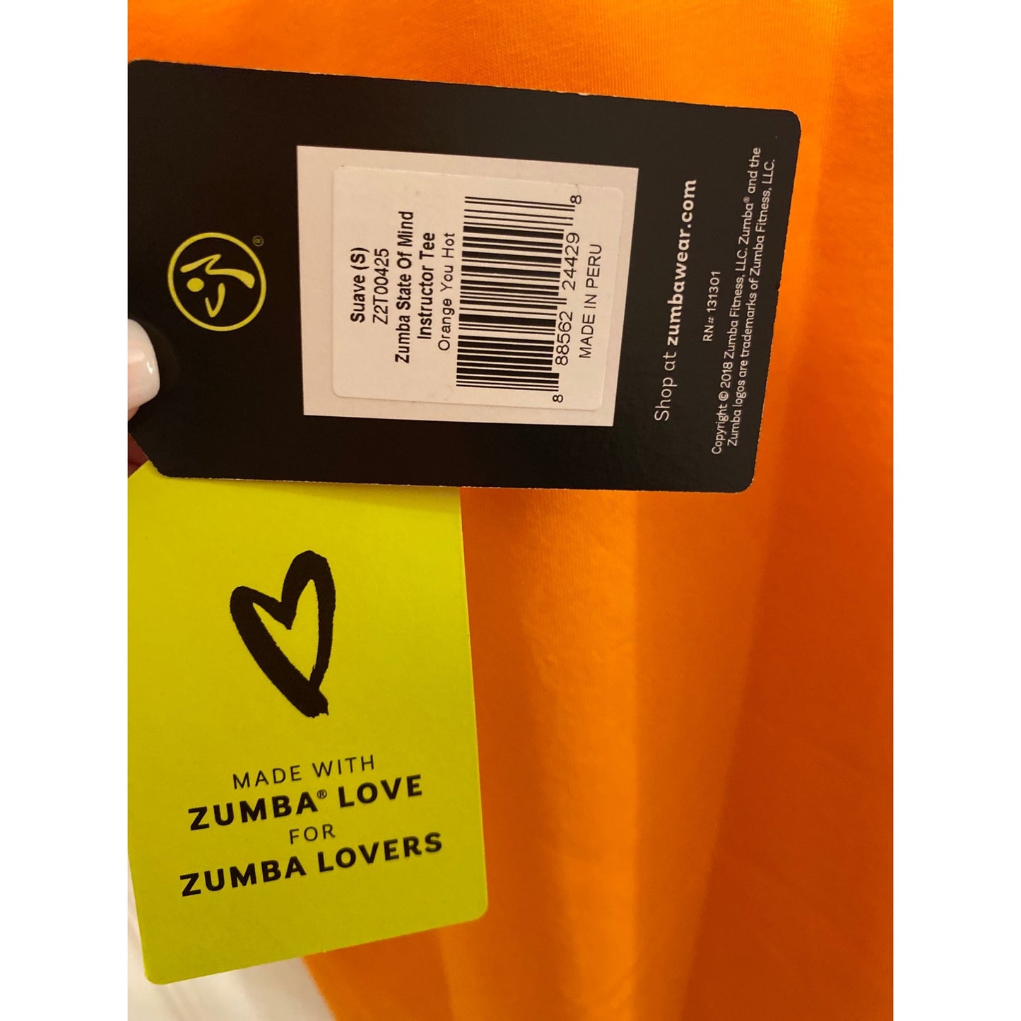 NWT Small Zumba Instructor T-Shirt
