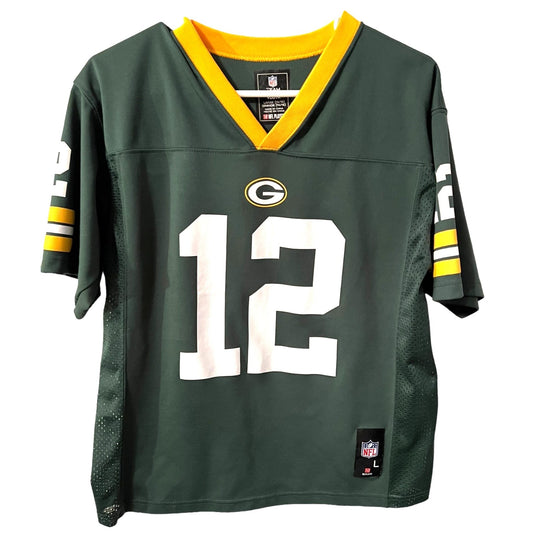 Green Bay Packers Youth Aaron Rodgers Jersey Large NFL Team Apparel