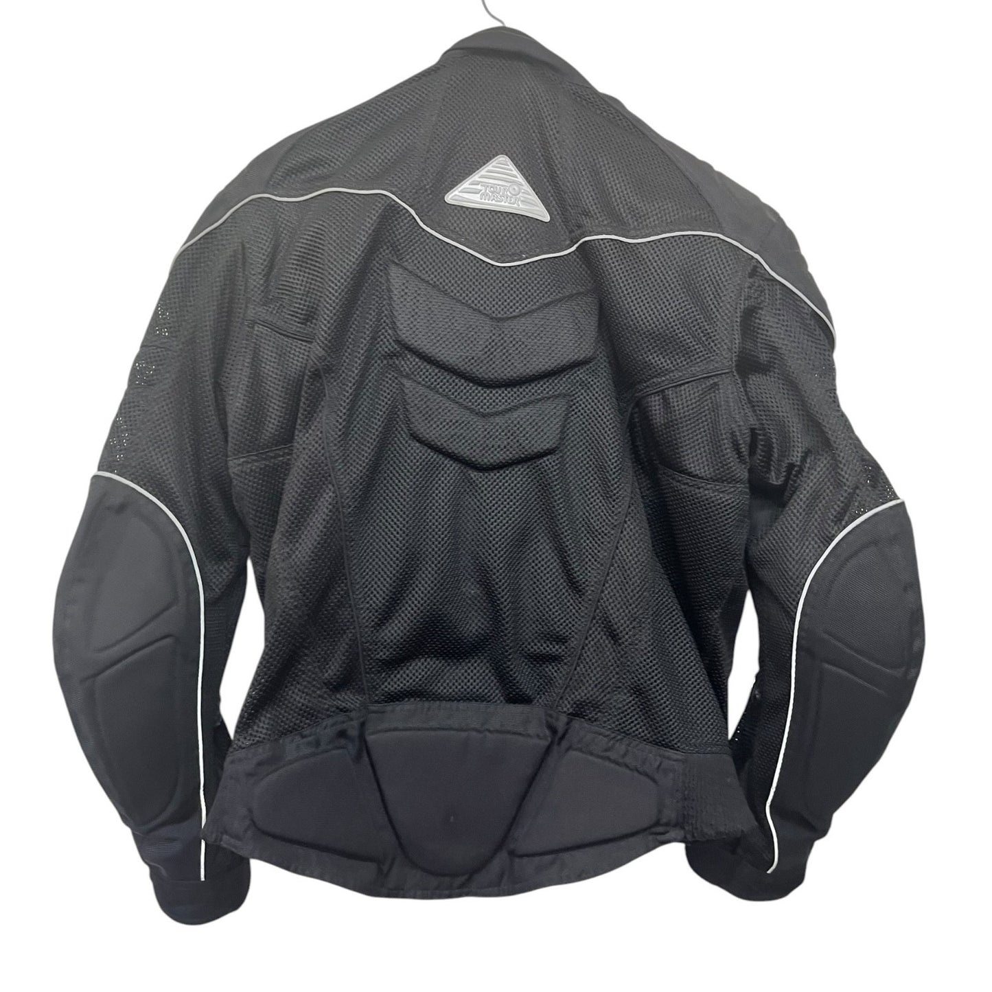 Tour Master Intake Mens LG/44 Black Mesh Motorcycle Jacket With Reflective Trim