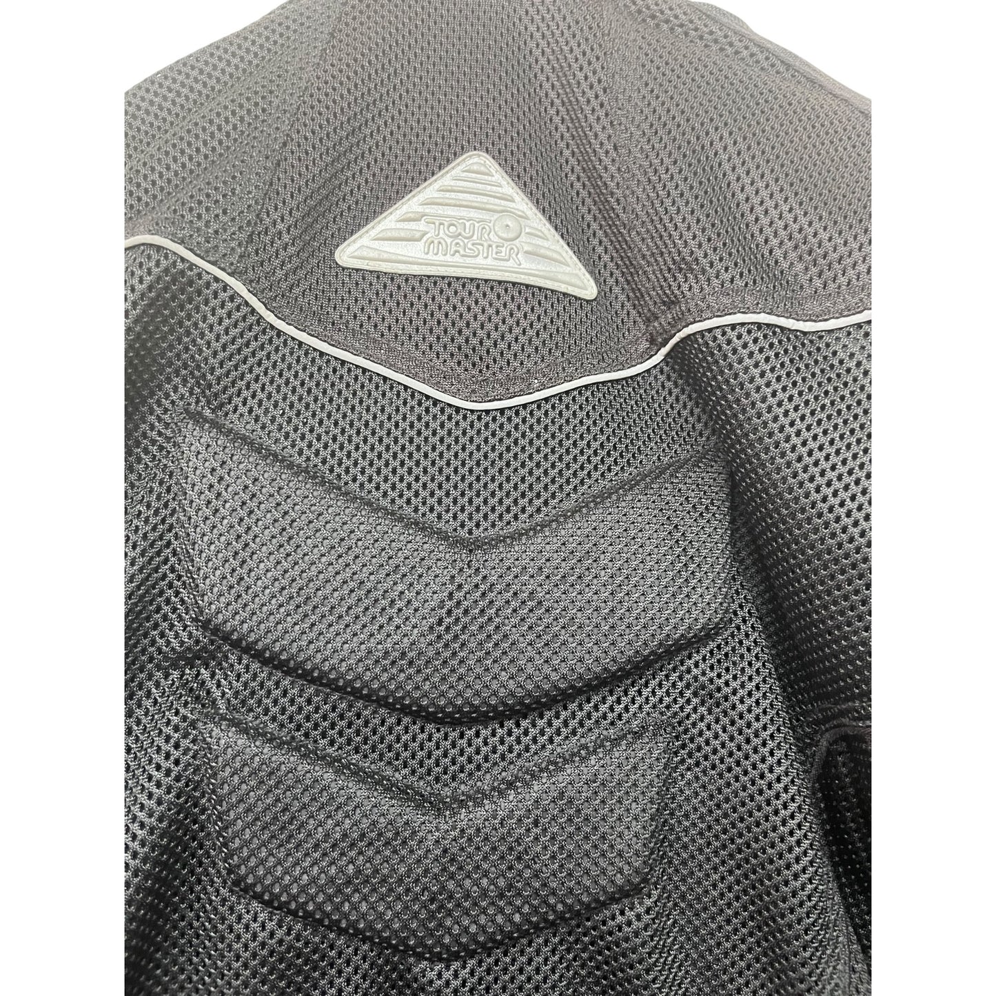 Tour Master Intake Mens LG/44 Black Mesh Motorcycle Jacket With Reflective Trim