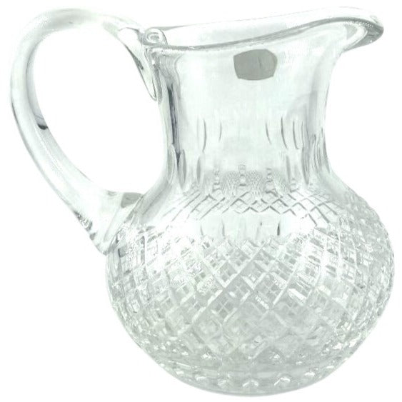 Polonia Clear Lead Crystal Pitcher Made In Poland
