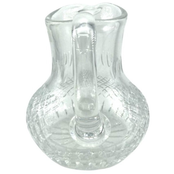 Polonia Clear Lead Crystal Pitcher Made In Poland