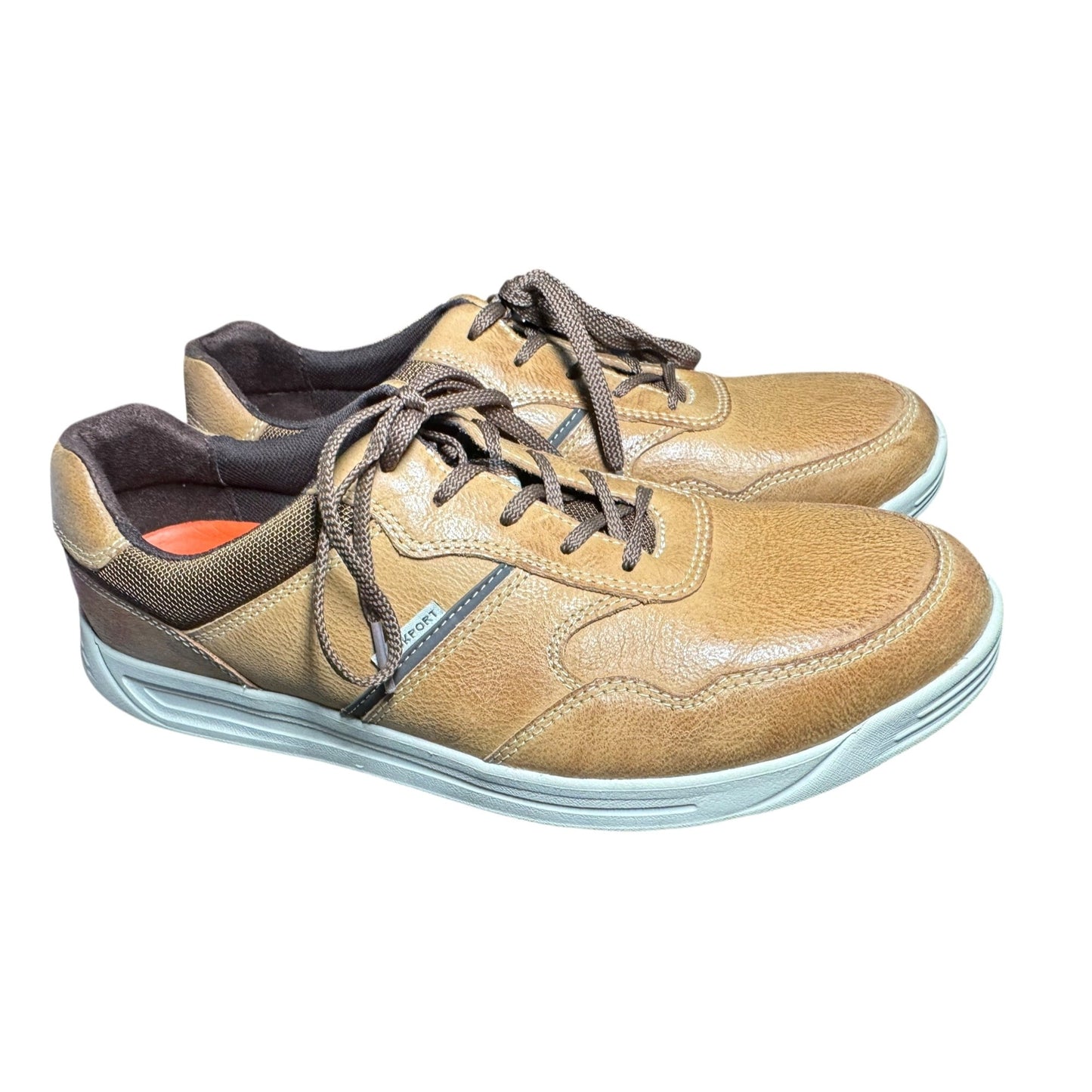 Rockport Men's 9.5M Randle Tan Leather Casual Shoes NWB