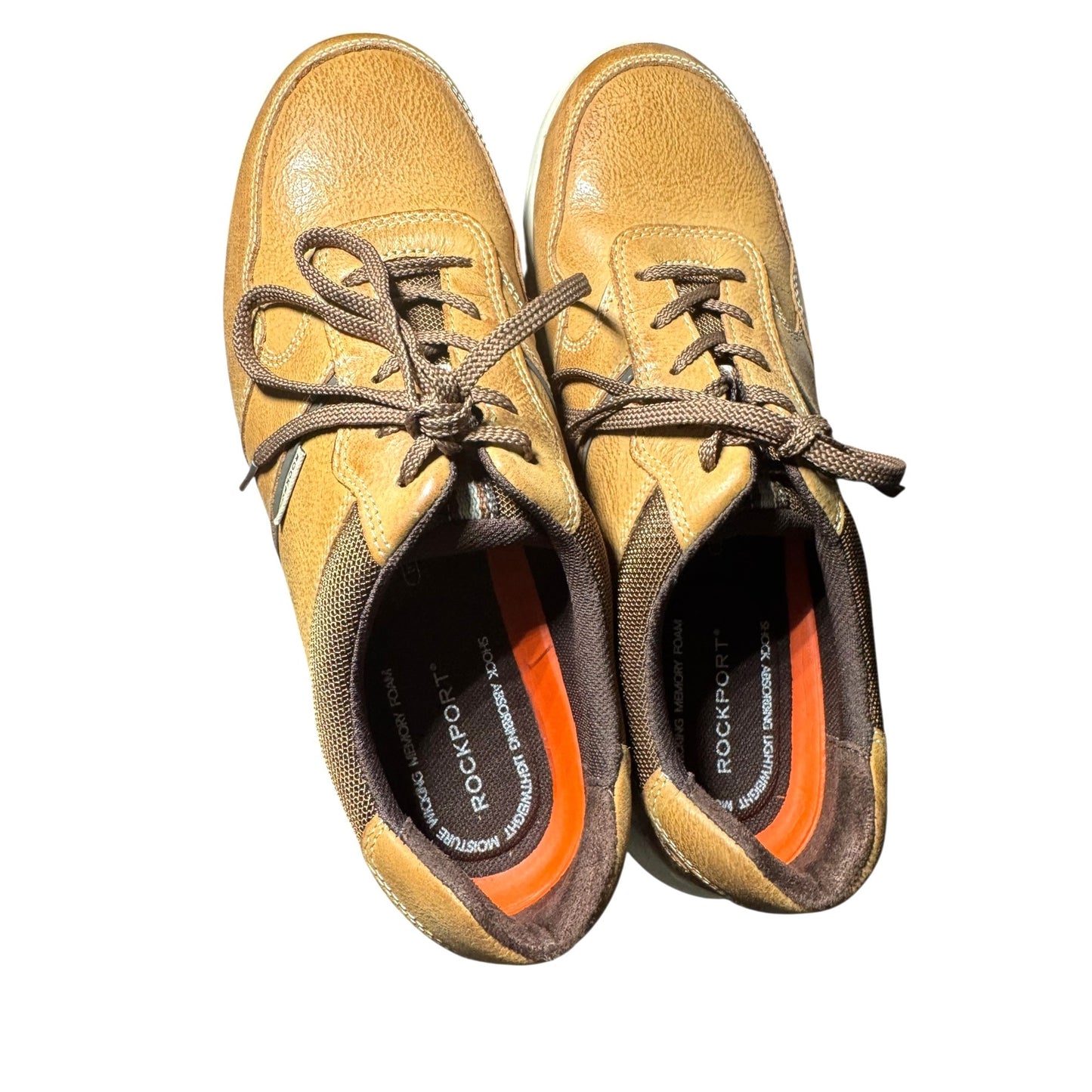 Rockport Men's 9.5M Randle Tan Leather Casual Shoes NWB