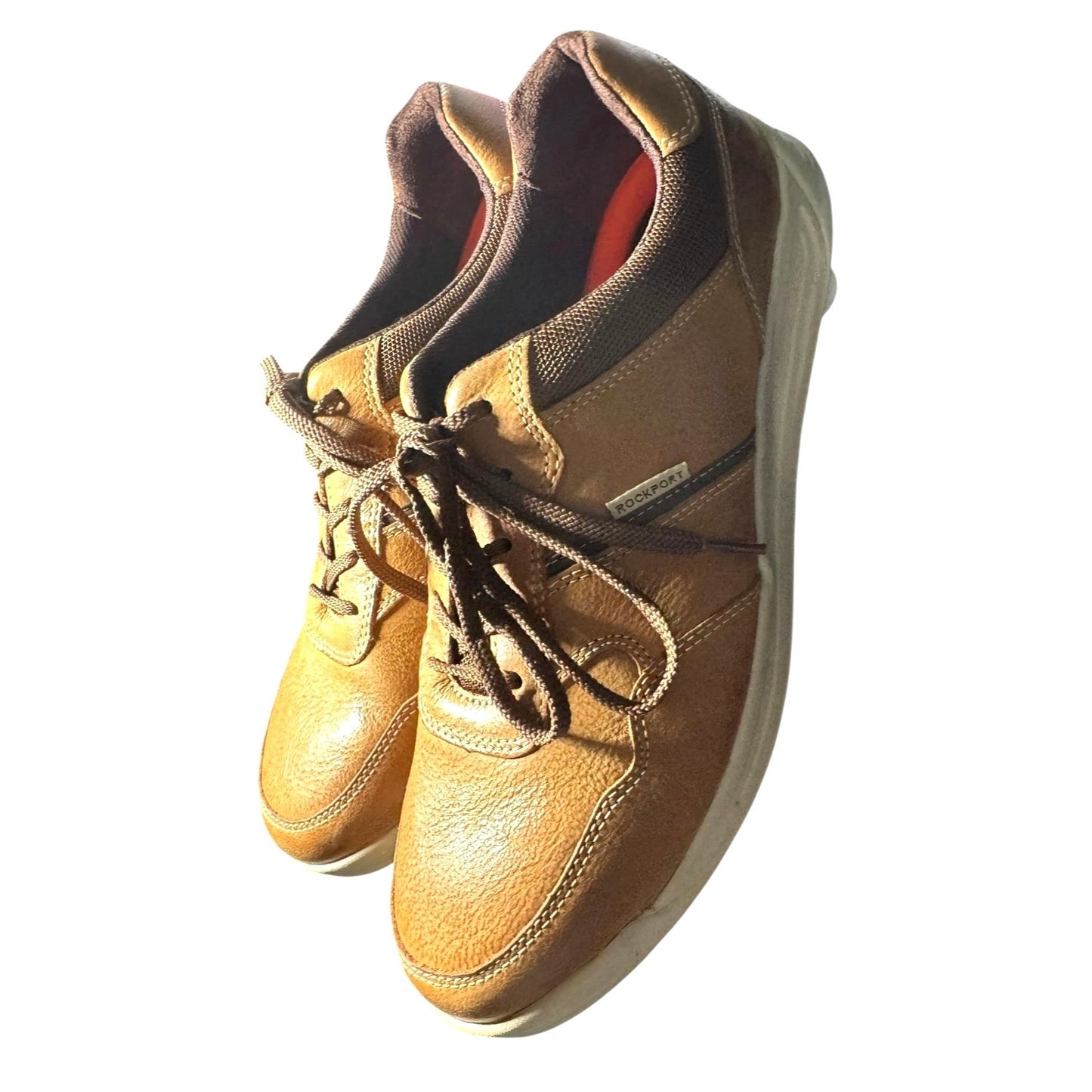 Rockport Men's 9.5M Randle Tan Leather Casual Shoes NWB