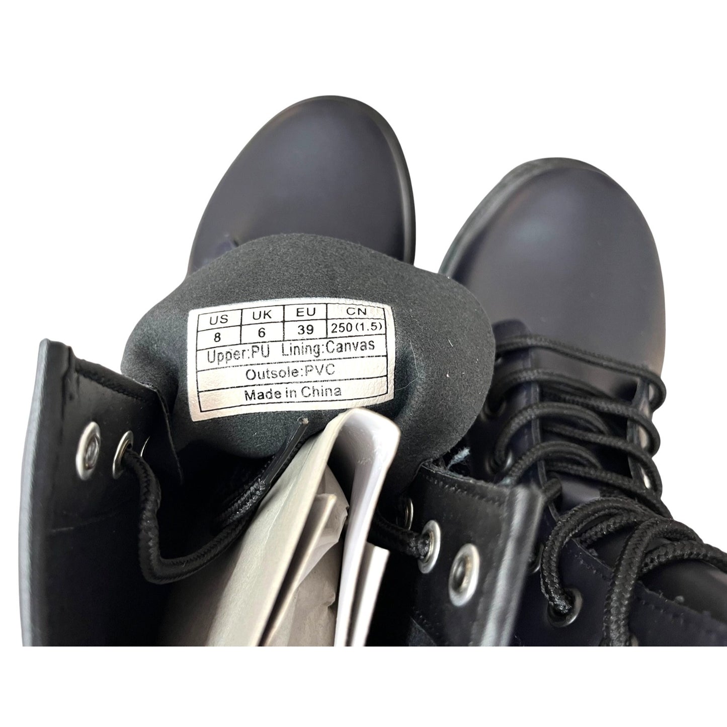 Navy Combat Boots Women's Size 8 NWB
