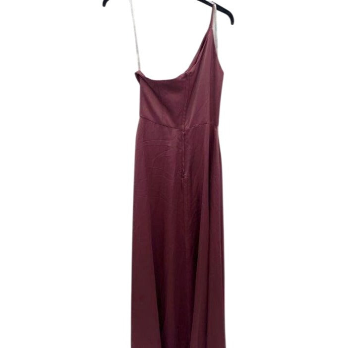David's Bridal Burgundy Wine Formal Bridesmaid Dress - Size 6