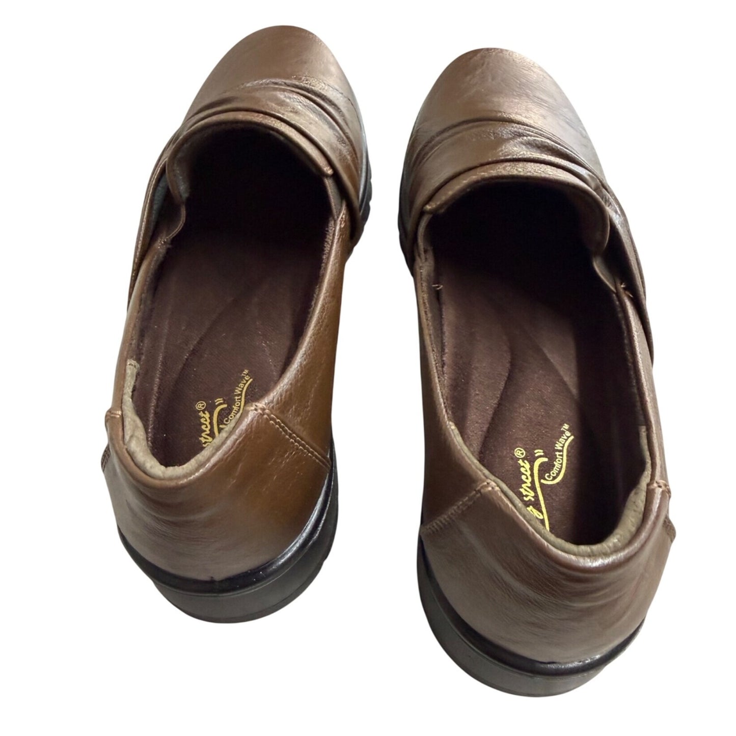 Easy Street Women's Comfort Loafers Brown Size 9M Faux Leather NWOB