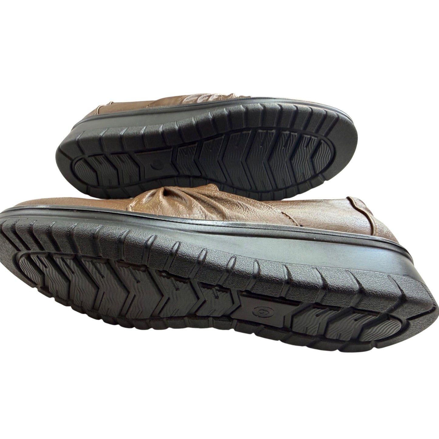 Easy Street Women's Comfort Loafers Brown Size 9M Faux Leather NWOB