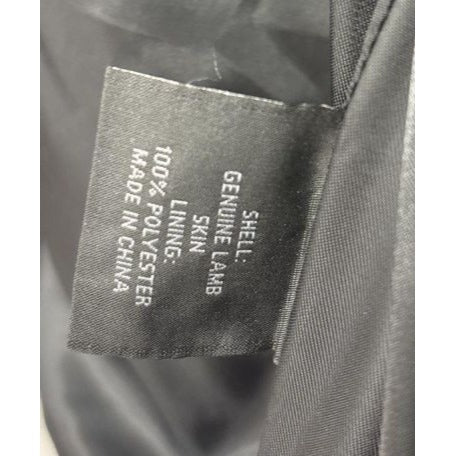 Roundtree & Yorke Men's Premium Leather Jacket Black Genuine Lambskin Size L