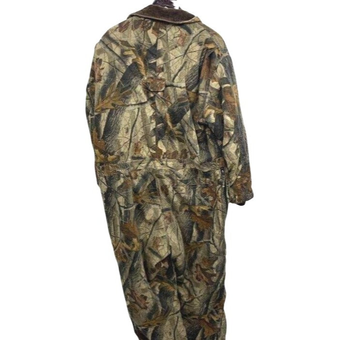 Duxbak Insulated Camouflage Hunting Coveralls Full Zip Size L