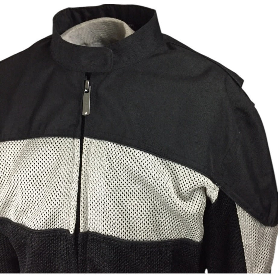 Street & Steel Women's Size R1 Black Armored Motorcycle Jacket With Removable Liner Medium