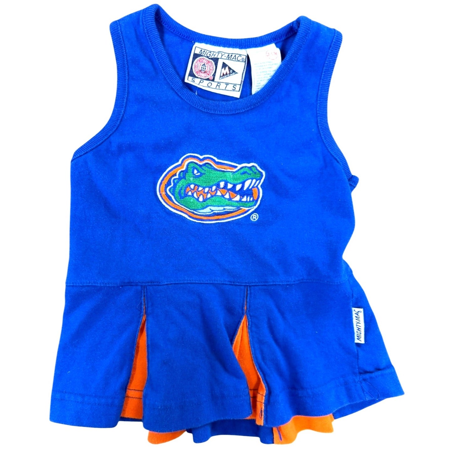 Florida Gators Mighty Mac Toddlers Cheerleading Dress SZ 3/6M