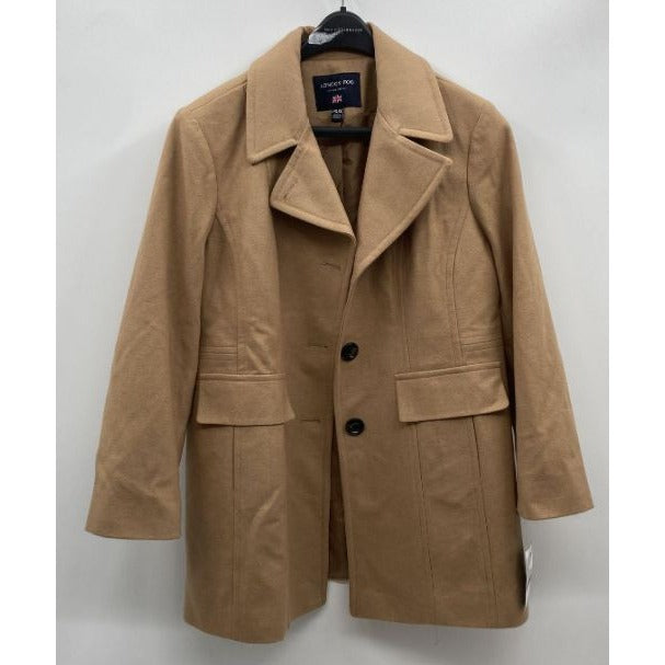 London Fog Women's Tan Peacoat PXXL
