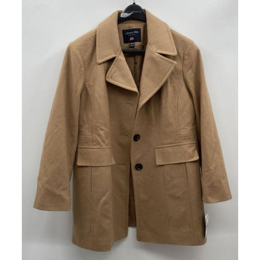 London Fog Women's Tan Peacoat PXXL