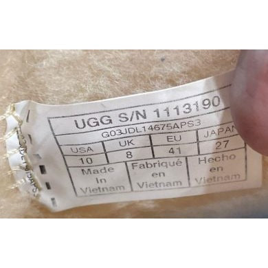 Ugg Women's Tasmia Clear Waterproof Rain Shearling Boots Size 10