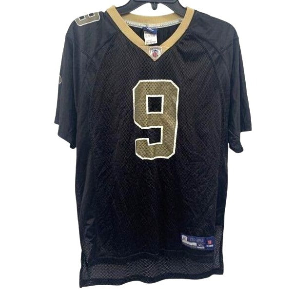 Reebok Nfl New Orleans Saints #9 Brees Black Youth XL 18-20 Jersey