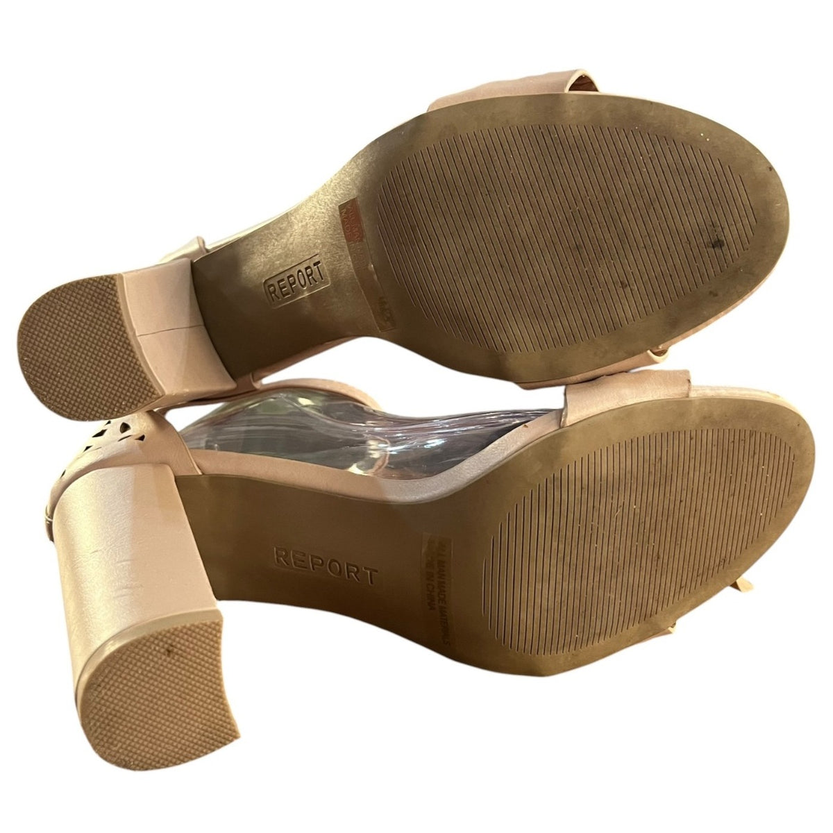 Report Windlyn Open Toe Block Heel Sandals Size 9.5
