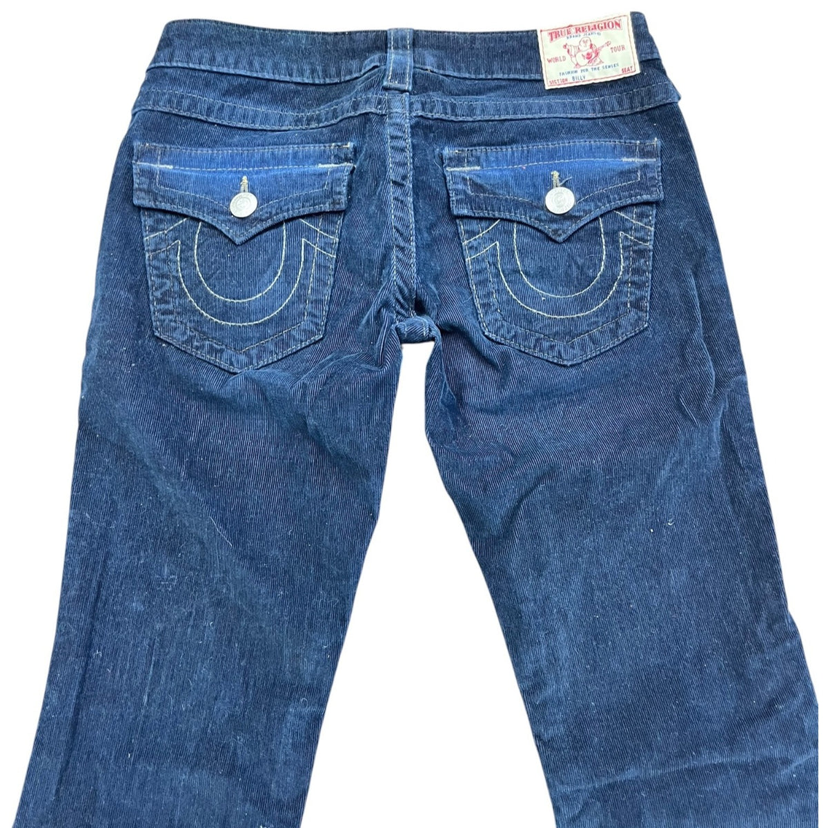 True Religion Women's Blue Corduroy Jeans Size 27