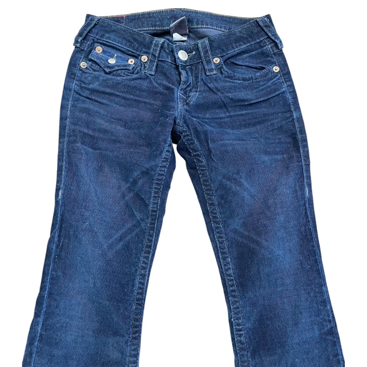 True Religion Women's Blue Corduroy Jeans Size 27