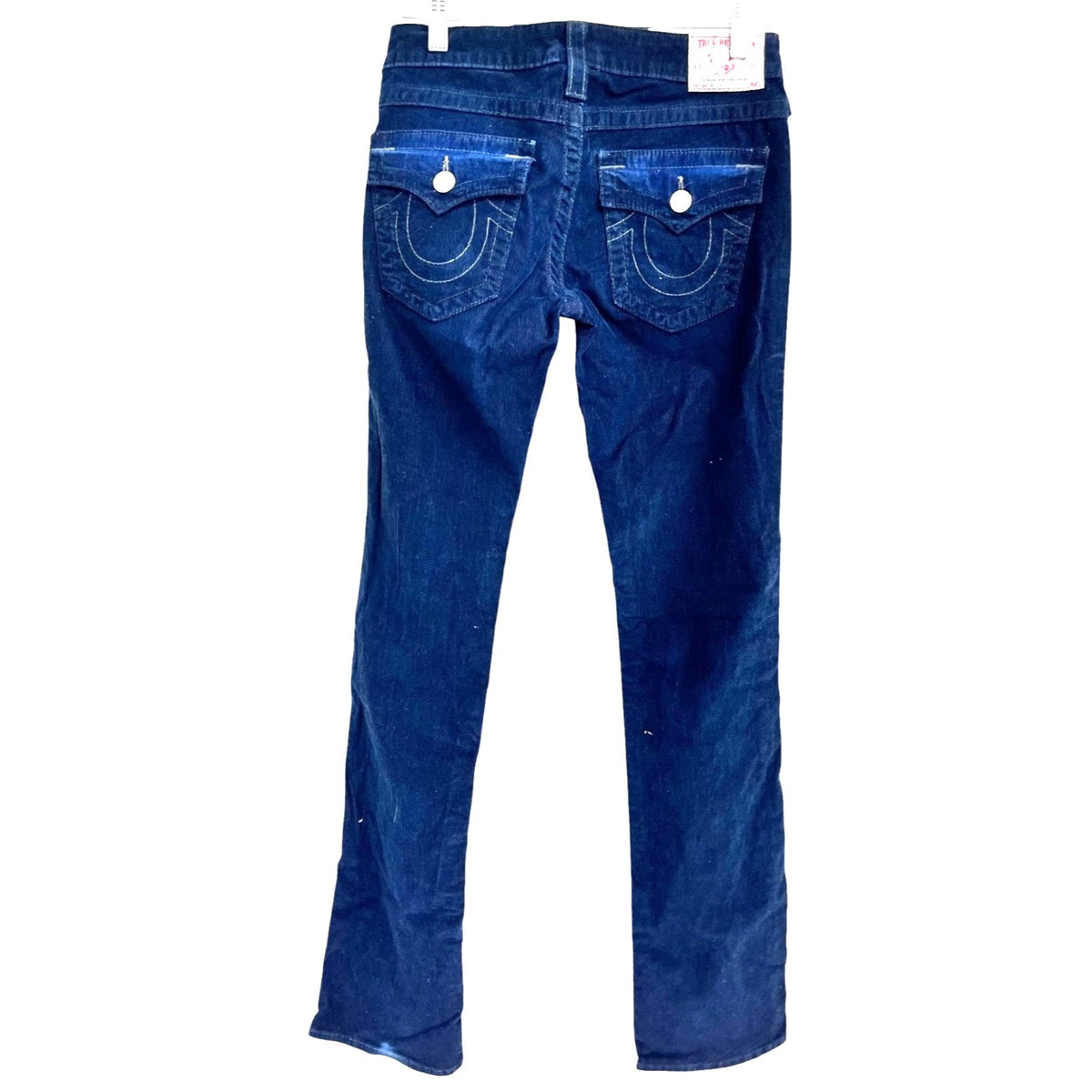 True Religion Women's Blue Corduroy Jeans Size 27
