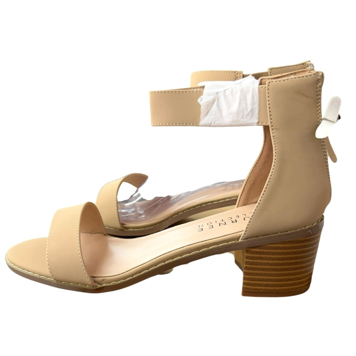 Journee Collection Percy Block Heel Sandals Women's Size 8.5 NWB