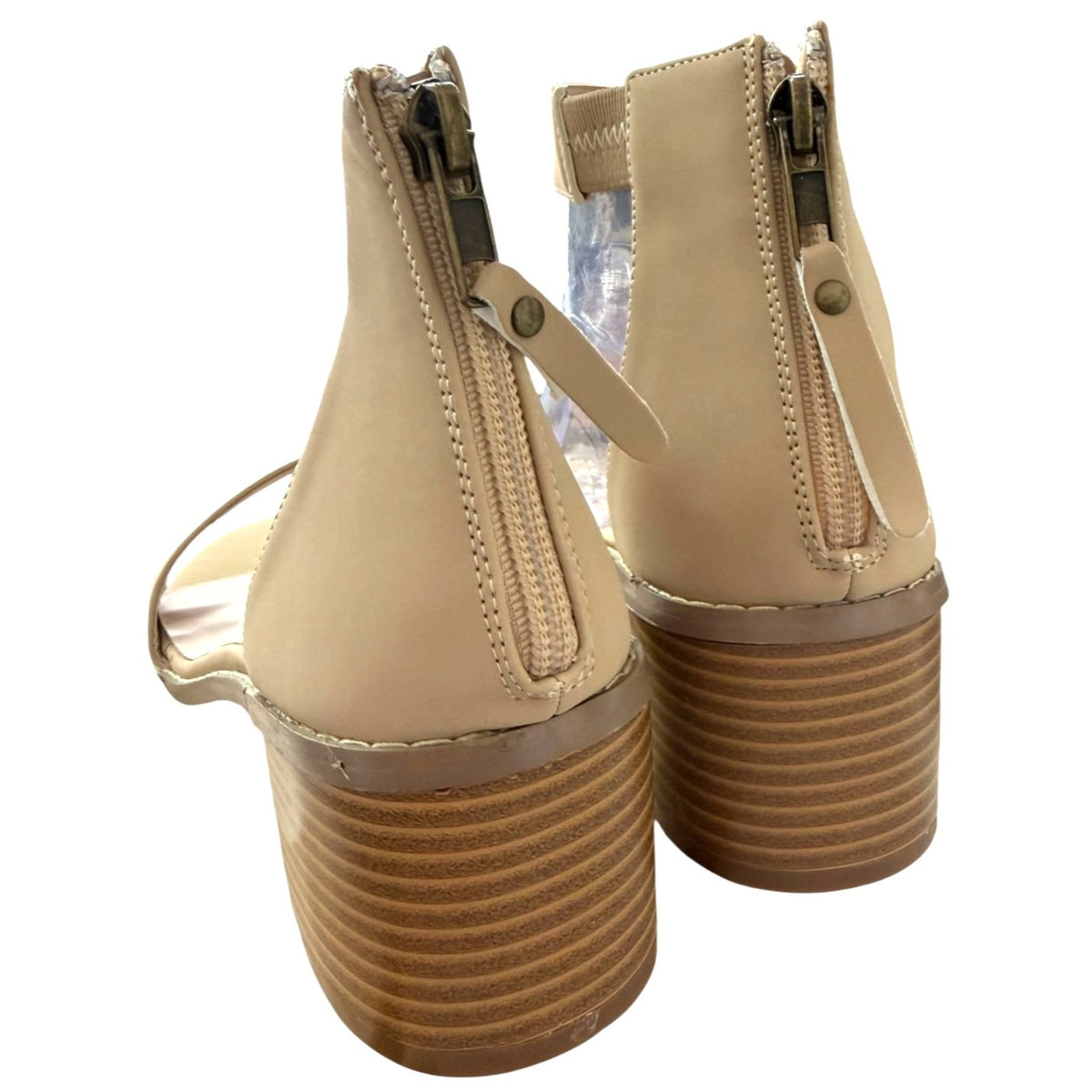 Journee Collection Percy Block Heel Sandals Women's Size 8.5 NWB