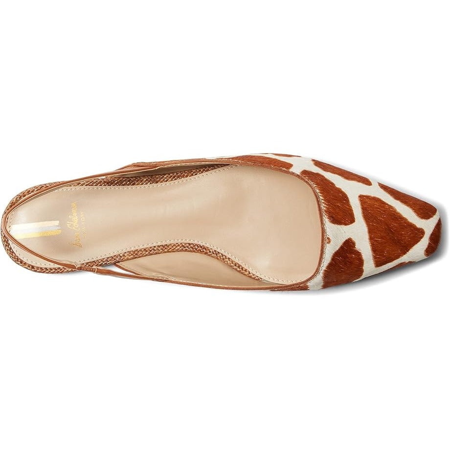 Giraffe Print Calf Hair Sam Edelman Connell Sling Back Flats Women's Size 6 NWOT