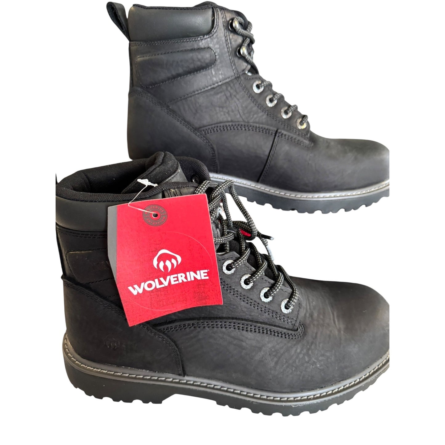 Wolverine Men's Black Waterproof Leather Work Boots Size 11.5 NIB
