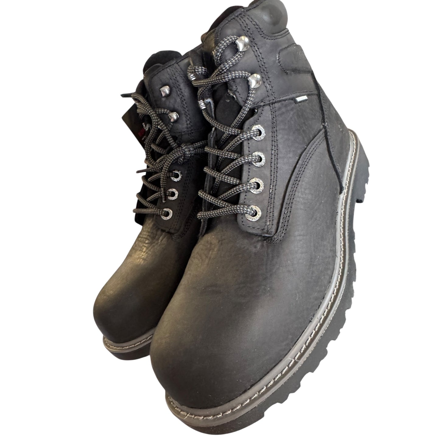 Wolverine Men's Black Waterproof Leather Work Boots Size 11.5 NIB