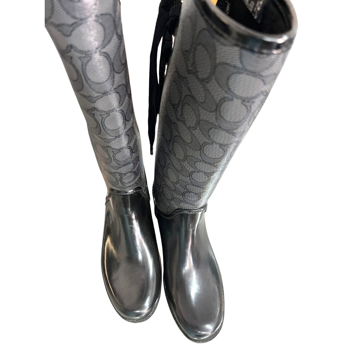 Coach Tristee Signature Rain Boots SZ 7