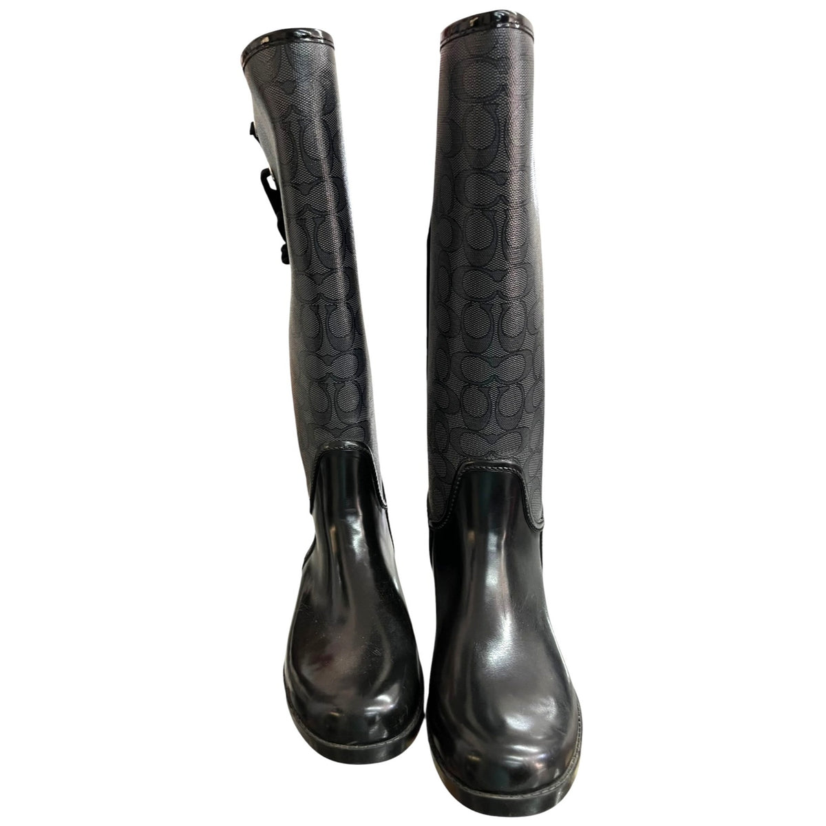 Coach Tristee Signature Rain Boots SZ 7