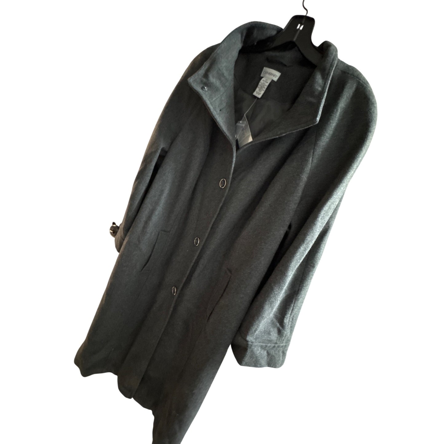 Catherines Womens Dark Gray Coat 2X Wool Blend With Tags