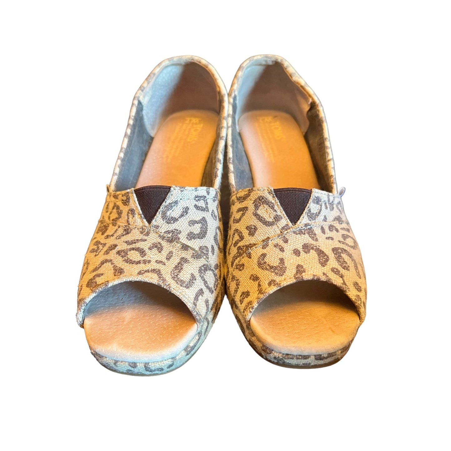 Tom's Leopard Print Wedges Women's Size 7