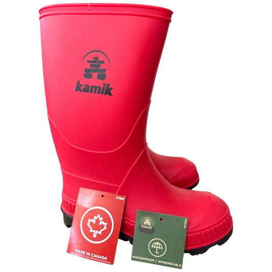 Kamik Kids' Stomp Rain Boots Girls SZ 12