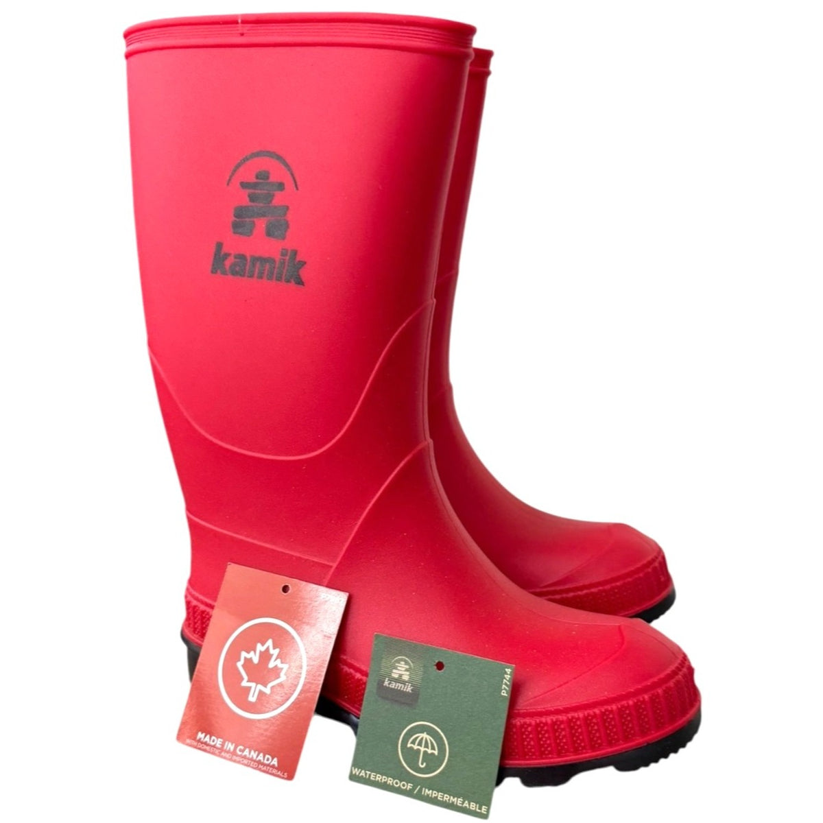 Kamik Kids' Stomp Rain Boots Girls SZ 12