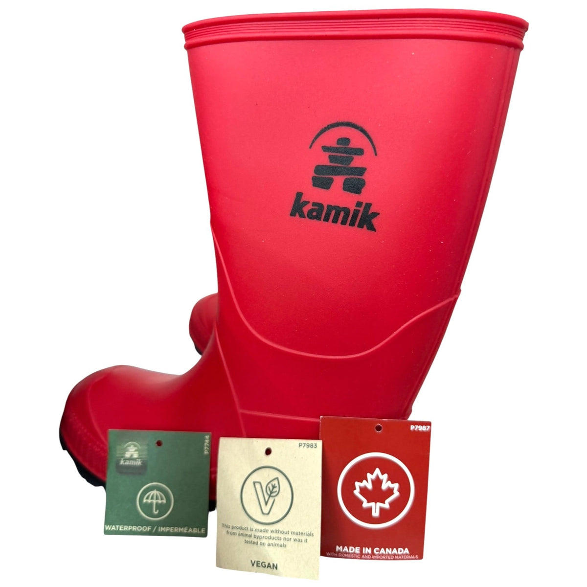 Kamik Kids' Stomp Rain Boots Girls SZ 12