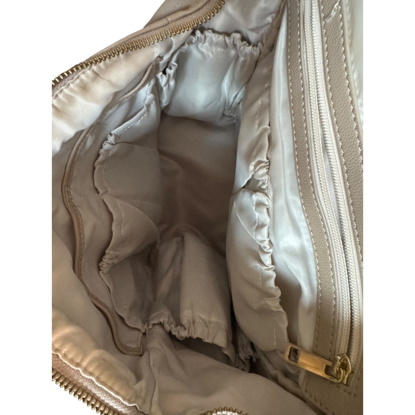 Ellkie & Co. Soft Tan Leather Diaper Bag