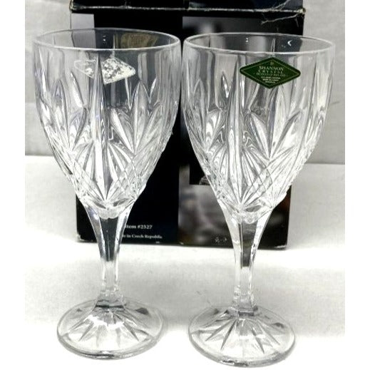 Shannon Crystal By Godinger Milano Lead Crystal Goblets 24% Set Of 4