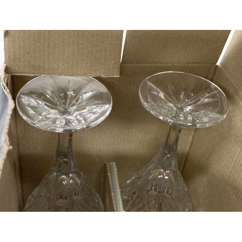 Shannon Crystal By Godinger Milano Lead Crystal Goblets 24% Set Of 4