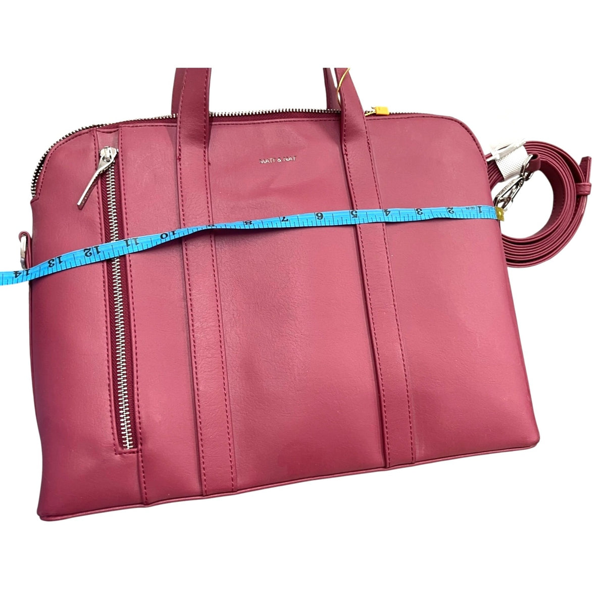 Matt & Nat UK Sona Vegan Leather Satchel Briefcase In Arbor Pink